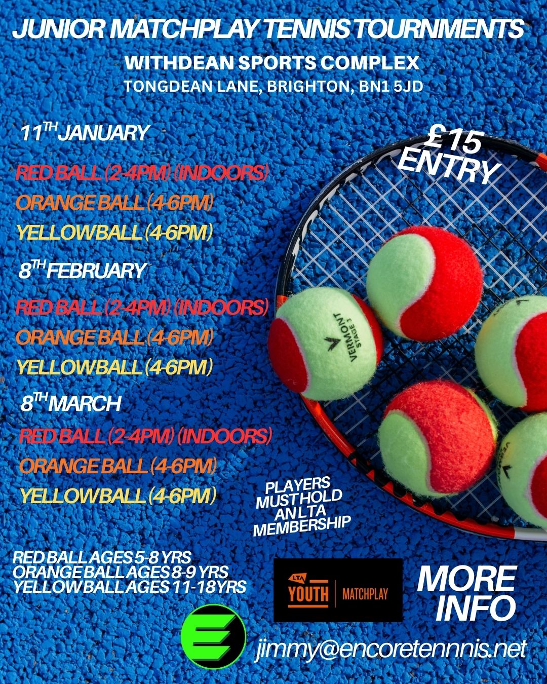 Indoor Winter LTA Junior Competitions