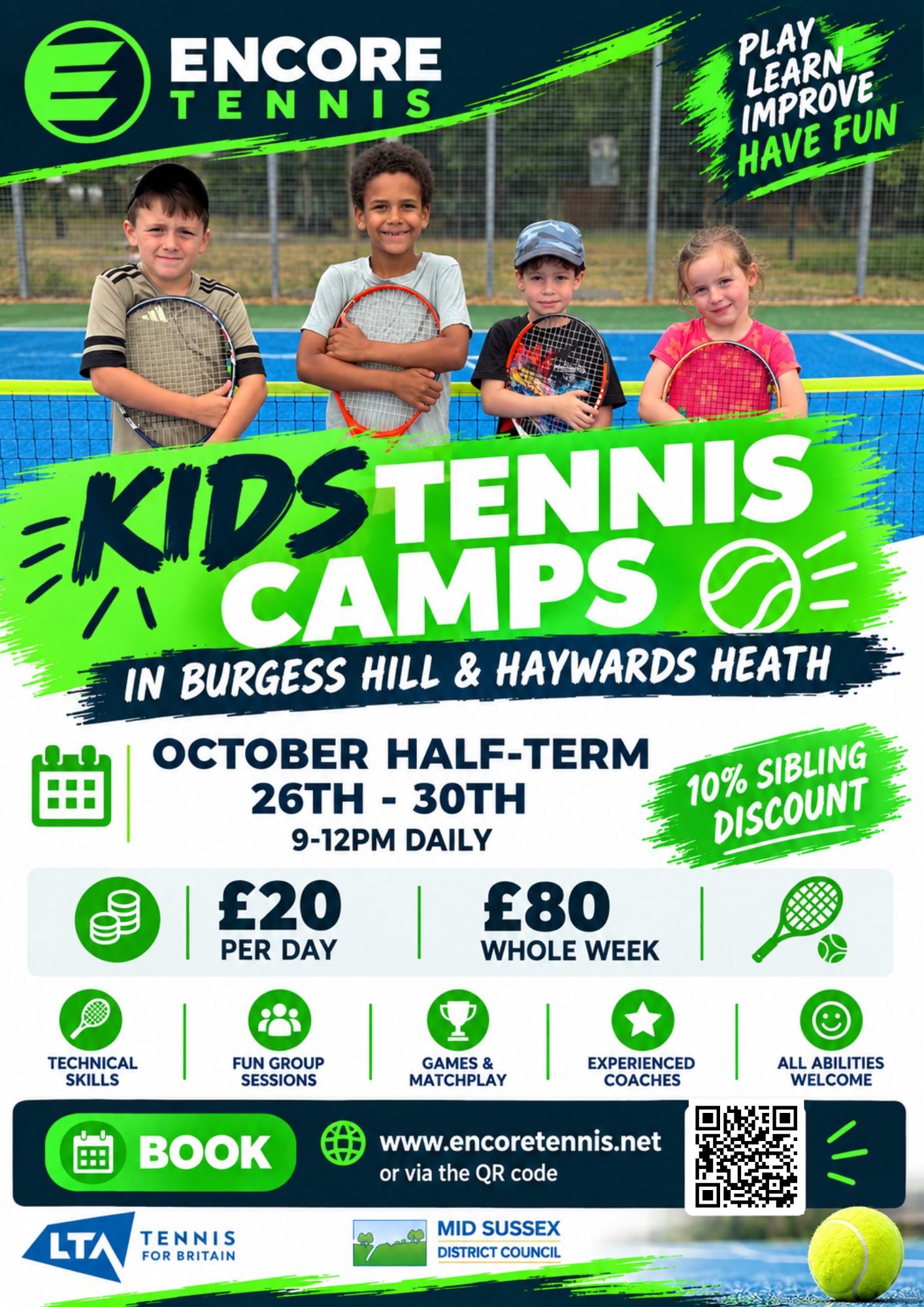 October Tennis Camp